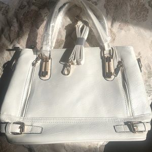 White Leather Handbag